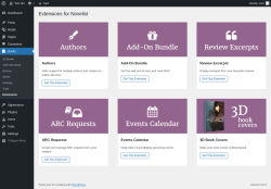 Page screenshot: Books &rarr; Extensions
