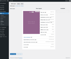 Page screenshot: Books &rarr; Settings