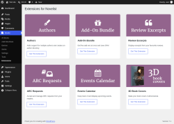 Page screenshot: Books &rarr; Extensions