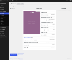 Page screenshot: Books &rarr; Settings