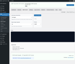 Page screenshot: NT Image WebP & AVIF Converter &rarr; Bulk Convert