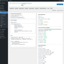 Page screenshot: NT Image WebP & AVIF Converter &rarr; Help