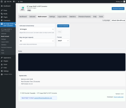 Page screenshot: NT Image WebP & AVIF Converter &rarr; Bulk Convert