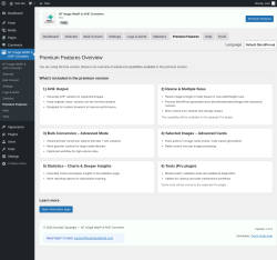 Page screenshot: NT Image WebP & AVIF Converter &rarr; Premium Features