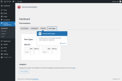 Page screenshot: Nuclear Engagement → Post Types