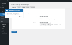 Page screenshot: Nuclear Engagement → Settings