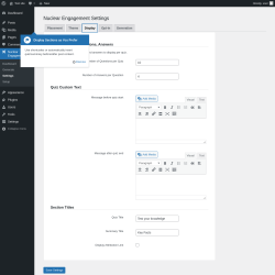 Page screenshot: Nuclear Engagement → Settings → Display