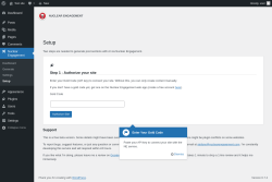 Page screenshot: Nuclear Engagement - Setup ‹ Test site — WordPress