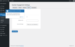 Page screenshot: Nuclear Engagement → Settings → Opt-In
