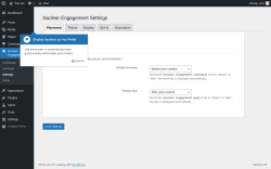 Page screenshot: Nuclear Engagement → Settings