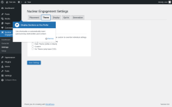 Page screenshot: Nuclear Engagement → Settings → Theme