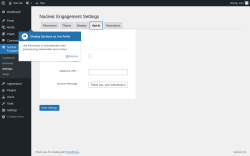 Page screenshot: Nuclear Engagement → Settings → Opt-In