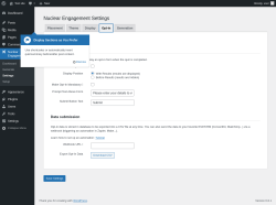 Page screenshot: Nuclear Engagement → Settings → Opt-In