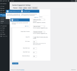 Page screenshot: Nuclear Engagement → Settings
