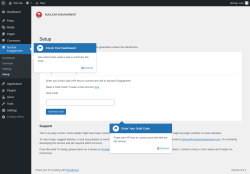 Page screenshot: Nuclear Engagement – Setup ‹ Test site — WordPress