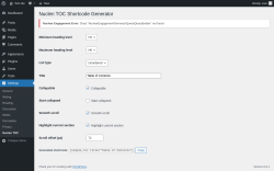 Page screenshot: Settings → Nuclen TOC