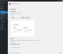 Page screenshot: Nuclear Engagement → Categories