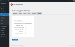 Page screenshot: Nuclear Engagement → Settings → Uninstall