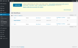 Page screenshot: Workflows &rarr; Edit Workflows