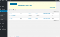 Page screenshot: Workflows &rarr; Edit Workflows