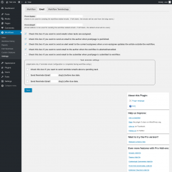 Page screenshot: Workflows &rarr; Settings &rarr; Email