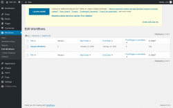 Page screenshot: Workflows &rarr; Edit Workflows