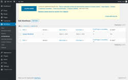 Page screenshot: Workflows &rarr; All Workflows