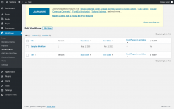 Page screenshot: Workflows &rarr; All Workflows