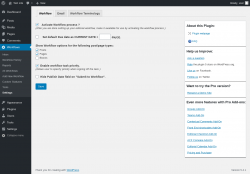 Page screenshot: Workflows &rarr; Settings