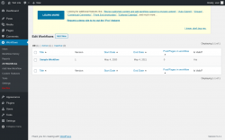 Page screenshot: Workflows &rarr; All Workflows