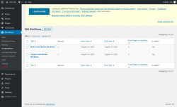 Page screenshot: Workflows &rarr; All Workflows