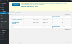 Page screenshot: Workflows &rarr; All Workflows