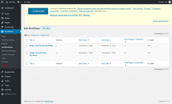 Page screenshot: Workflows &rarr; All Workflows