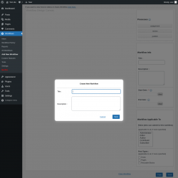 Page screenshot: Workflows &rarr; Add New Workflow