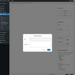 Page screenshot: Workflows &rarr; Add New Workflow
