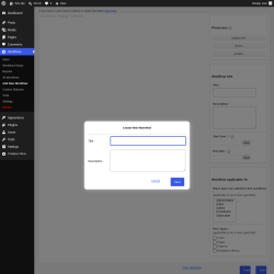 Page screenshot: Workflows &rarr; Add New Workflow