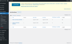Page screenshot: Workflows &rarr; All Workflows