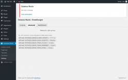 Page screenshot: Octavius Rocks → Settings → Advanced