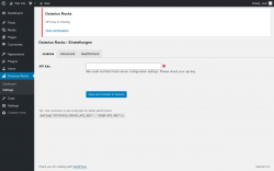 Page screenshot: Octavius Rocks → Settings