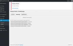 Page screenshot: Octavius Rocks → Settings → Advanced