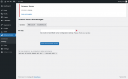 Page screenshot: Octavius Rocks → Settings