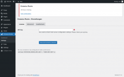 Page screenshot: Octavius Rocks → Settings