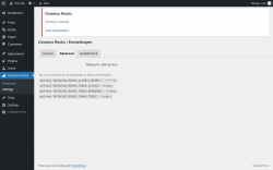 Page screenshot: Octavius Rocks → Settings → Advanced
