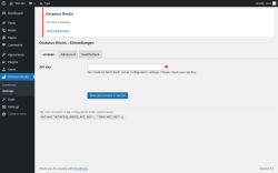 Page screenshot: Octavius Rocks → Settings