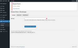 Page screenshot: Octavius Rocks → Settings
