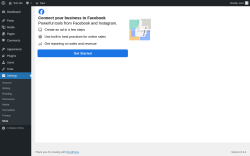 Page screenshot: Settings &rarr; Meta