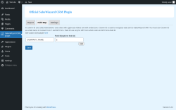 Page screenshot: SalesWizard CRM plugin → Field Map