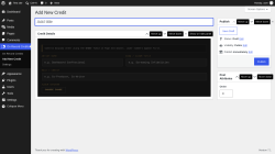 Page screenshot: On Record Credits &rarr; Add New Credit