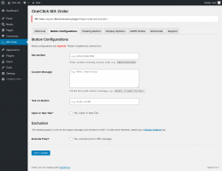 Page screenshot: WA Order → Button Configurations
