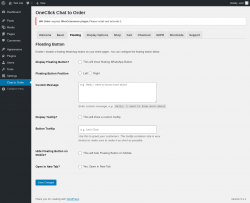 Page screenshot: Chat to Order → Floating